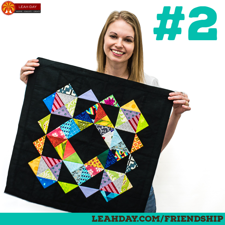 Attaching the Quilt As You Go Blocks Together - {michellepatterns.com}