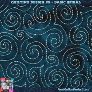 Free Motion Quilting Basic Spiral