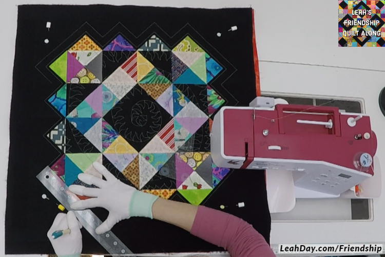 Marking a quilt design