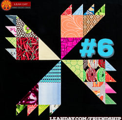 Scrap pinwheel block 6 in the Friendship Quilt Along.