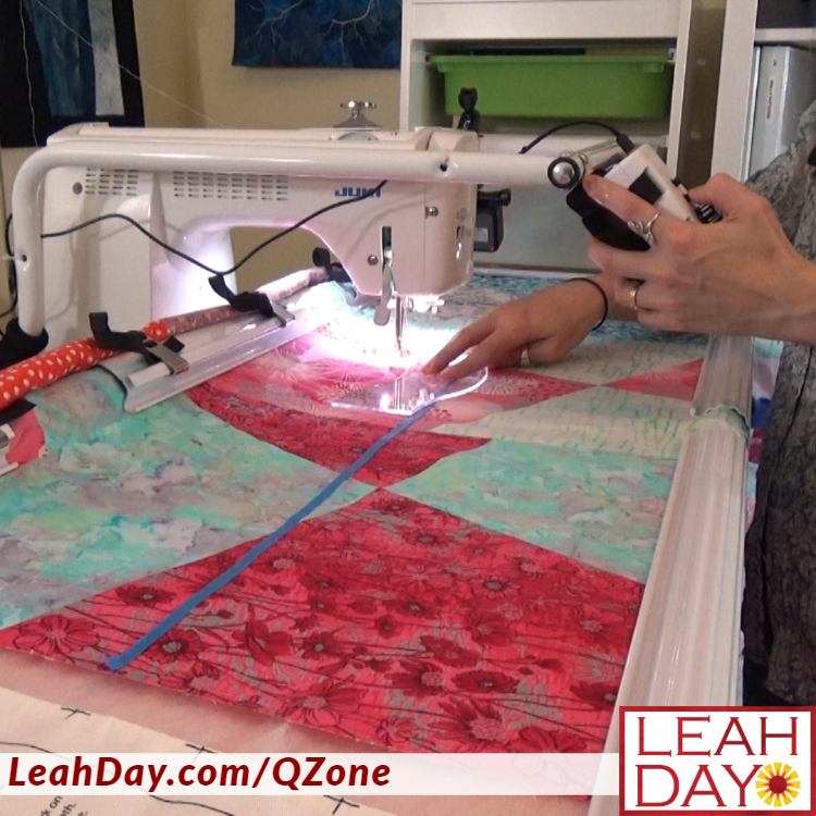 Ruler Quilting on a Q-Zone Hoop Frame