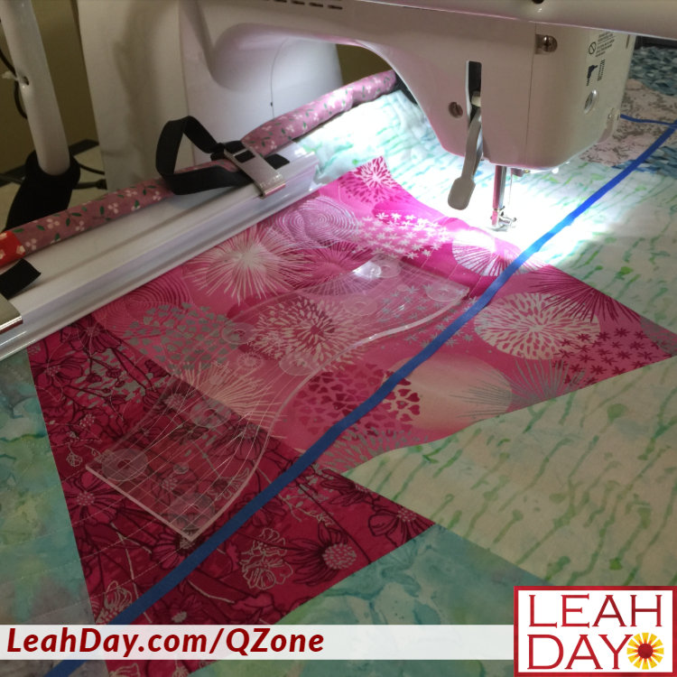 Quilting with Rulers on the Q-Zone Hoop Frame