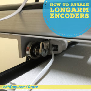 How to attach longarm encoders to a Grace Qnique Longarm