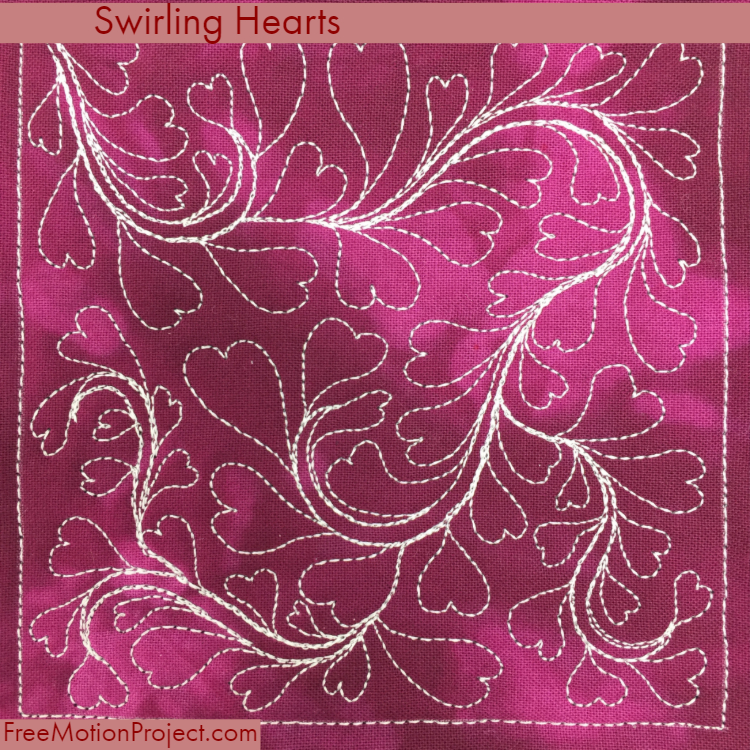 Free Motion Quilt Swirling Hearts Design 507 Tutorial,Dressing Table Design 2020
