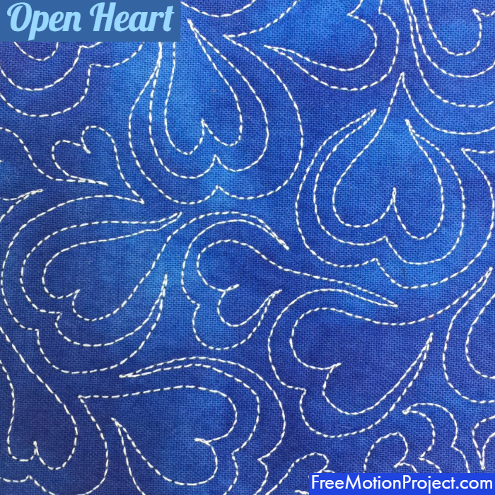 Open Heart Quilting Design Tutorial