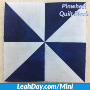 pinwheel quilt block Mini Block Monday tutorial