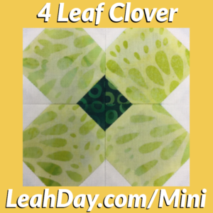 How to Piece Four Leaf Clover Block
