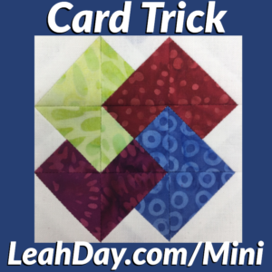 Card Trick Quilt Block Piecing Instructions