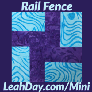 Rail Fence Mini Quilt Block Tutorial
