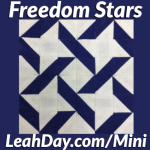 Freedom Stars Mini Quilt Block