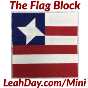 The Flag mini Quilt Block Tutorial