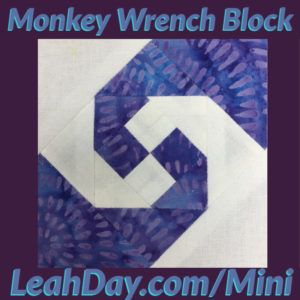 Monkey Wrench Quilt Block Tutorial