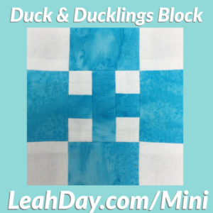 Duck and Ducklings Quilt Block