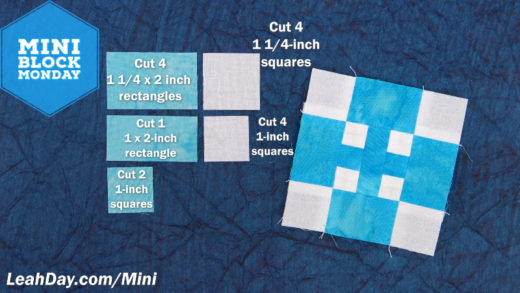 Duck and Ducklings Quilt Block Patchwork Pieces
