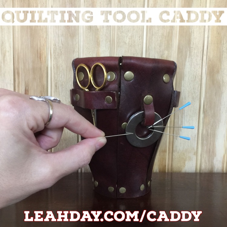 Handmade Leather Quilting Tool Caddy