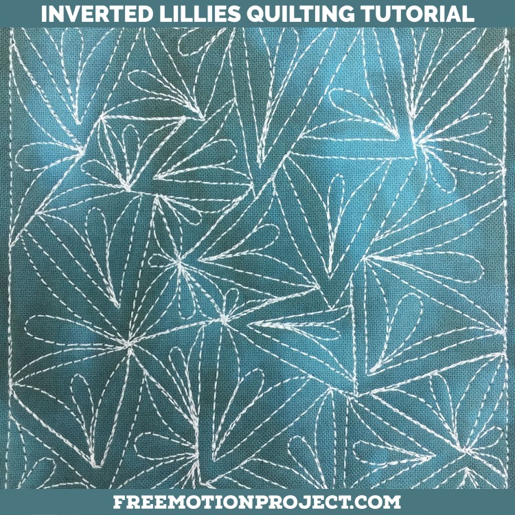 Inverted Lilies Free Motion Quilting Design