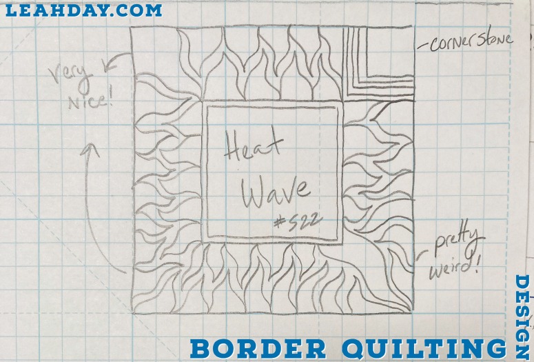 Border Quilting Design Heat Wave