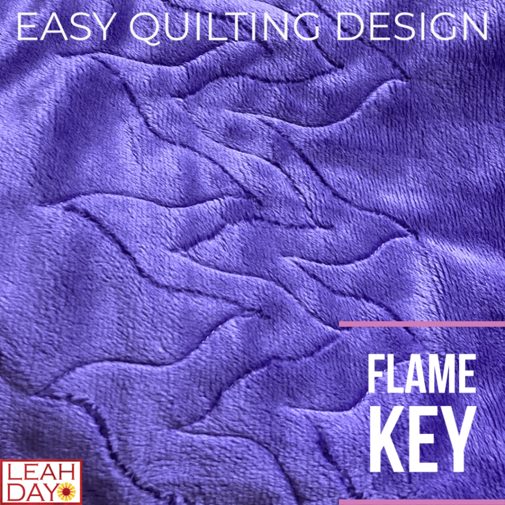 Flame Key Free Motion Quilting Design