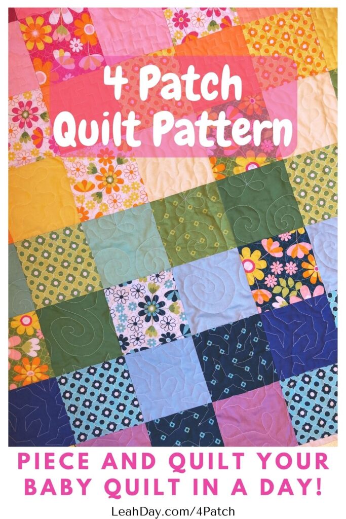 Four Patch Quilt Pattern in a day